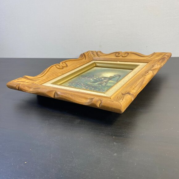 6 x 8 ANDRES ORPINAS print Vintage Woodland Cottage Picture flowers Daisy bucket - Picture 8 of 10